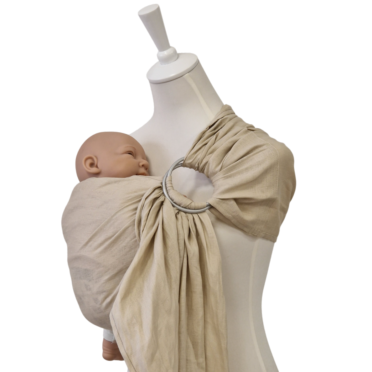Linen Ring Sling Ivory – Ringslynge i lin