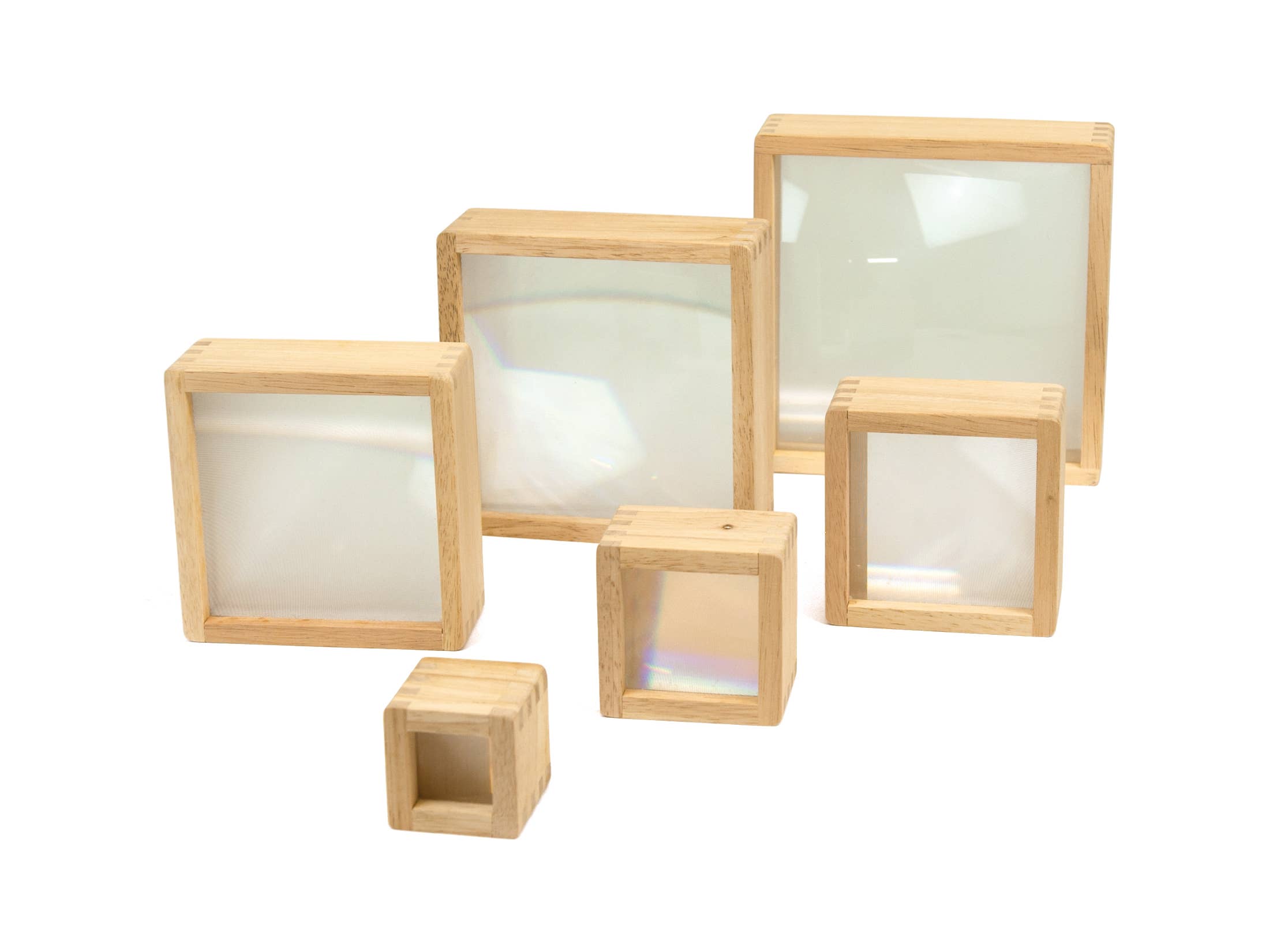 6 forstørrelsesglass-bokser